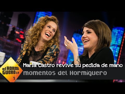 MarĂa Castro revive muy emocionada su pedida de mano en 'El Hormiguero 3.0' - El Hormiguero 3.0