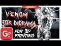 Venom 3D Printing Figurine in Diorama | Assembly by Gambody