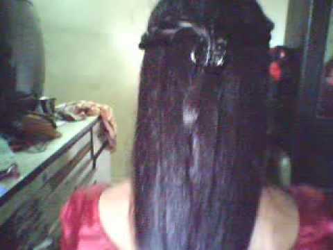 loose braid bun. Tags:long hair loose hair open