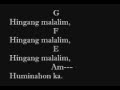 Gloc 9 - Huminahon Ka Feat. Sly Kane Lyrics And Chords On Screen