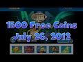 Club Penguin Codes: August 2012 - 1500 Coins!