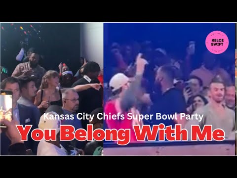 So SWEET!!! Taylor Swift & Travis Kelce POINTED each other when they sing ‘You belong with me’