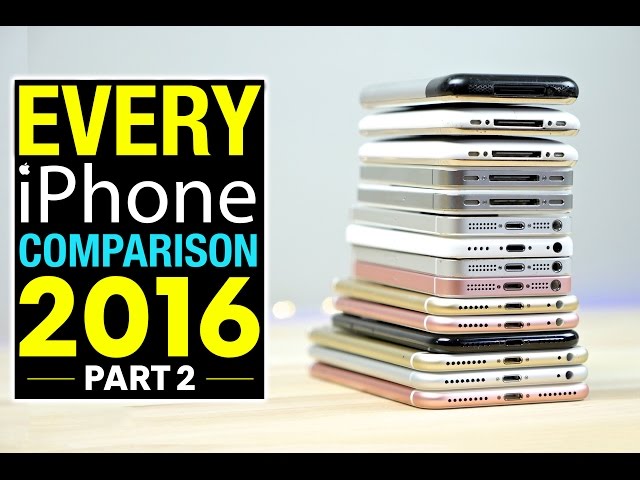 Every iPhone ever compared -