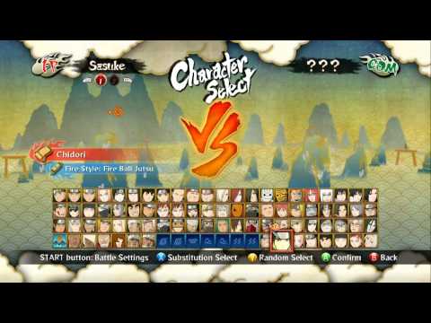 Naruto Shippuden Ultimate Ninja Storm 3: All Characters & Stages
