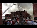 Cambridge OH video: Fire above Bon Ton Photo Studio, Cambridge, OH