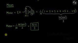 Discrete Uniform Distribution - Derivation Of Mean, Variance, And Mgf Simple Version