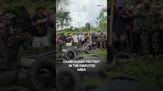 Cambodian Protesters Clash With Thai Police In The Disputed Area Subscribe To Firstpost N18G