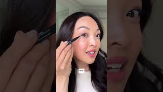 Have you tried this 3 second eyeliner hack?! #eyeliner #eyelinerhack #makeuphack #liquidliner