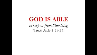 GOD IS ABLE to keep us from stumbling ,Pr.Mathew Oommen, @ EPC Houston 03/29/2020 (via prayer line)