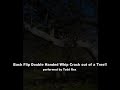 Backflip two handed whip crack out of a tree- performed by Todd Rex!.dv