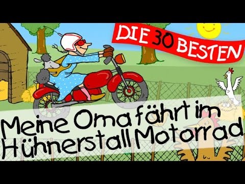 Meine Oma fährt im Hühnerstall Motorrad Video