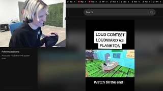 Xqc Dies Laughing At Ai Squidward And Plankton Loud Contest