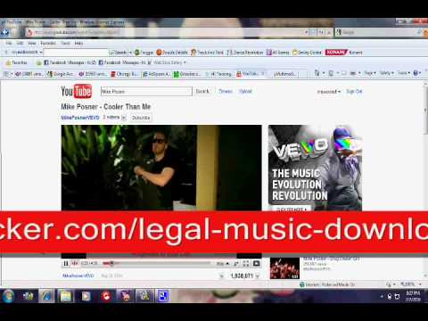 free legal music downloads(I hope you don't think you are cooler than me, Mr. Mike Posner)