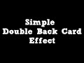 Simple Double Back Card Effect - Card trick