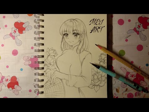 MEI_ART. Thiếu nữ áo dài dưới nét vẽ anime/manga ( fanart )