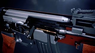 AK-47 Tüfeği nasıl çalışır 3D Animasyon shooting