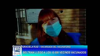 GRACIELA RUIZ - BELTRAN LLEGO A LOS 10.000 VECINOS VACUNADOS