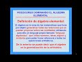 Algebra - Videotutorial - DOMINANDO EL ALGEBRA ELEMENTAL - 1 Introducción Al Algebra Elemental