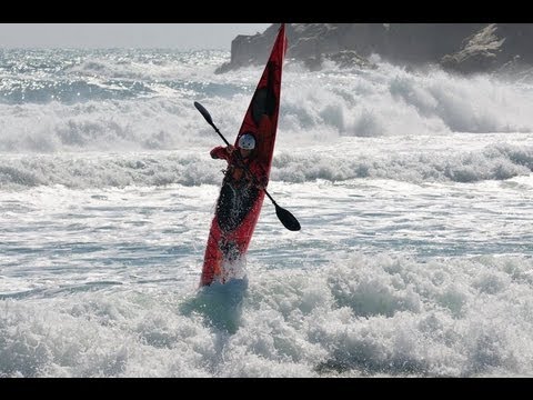 SEA KAYAK SURF amb KAYAKING COSTA BRAVA (13-03-11) - YouTube