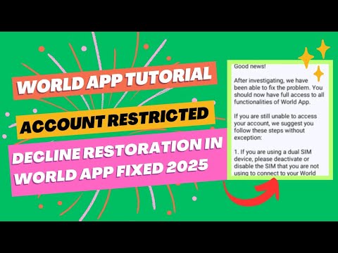 Restricted Account in World App Fixed? Reasons if Restricted Account in World App Fixed? Reasons if