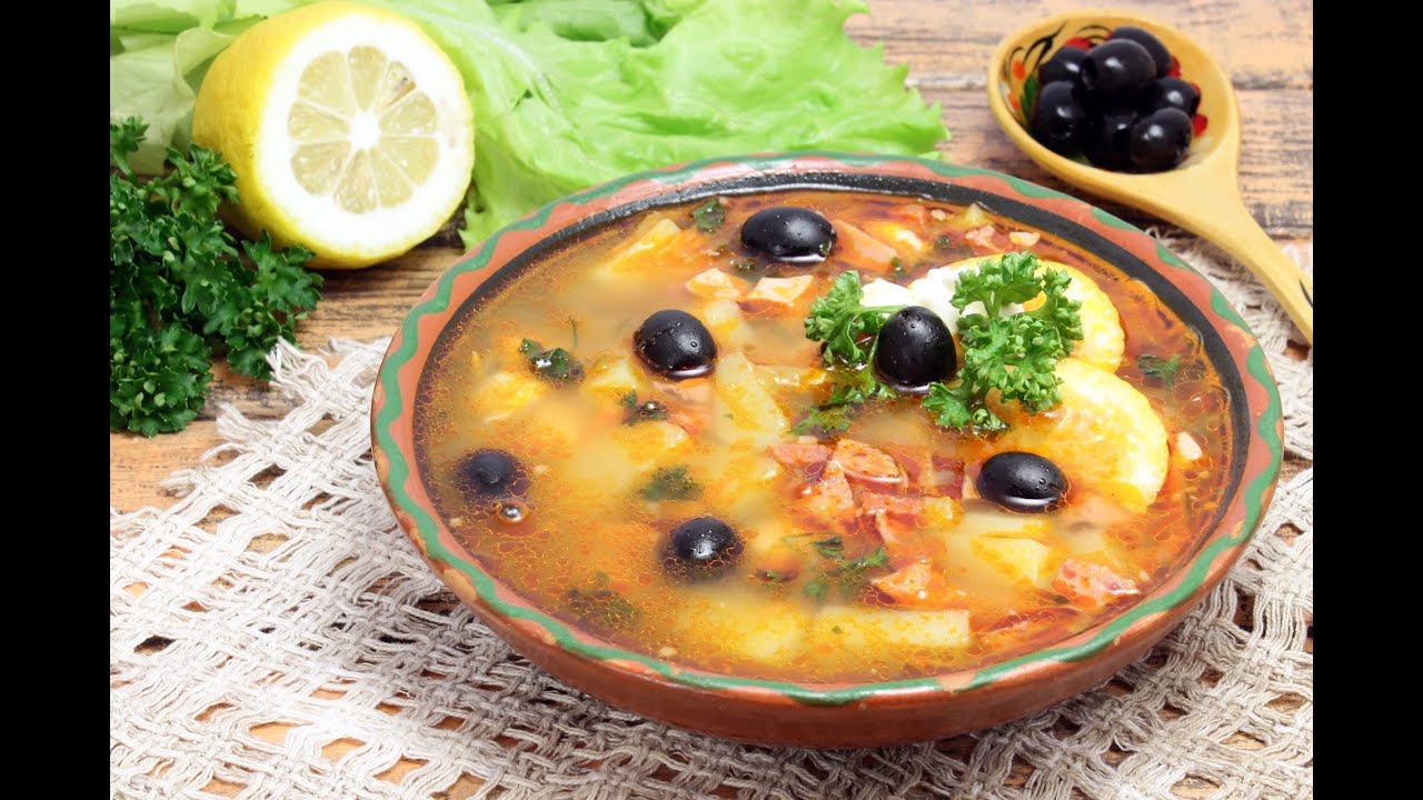Солянка сборная мясная классическая рецепт пошаговый с курицей Солянка сборная мясная классическая рецепт пошаговый с курицей