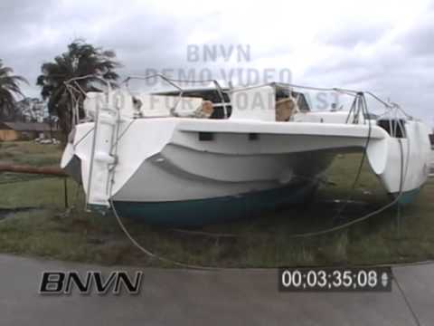 9/26/2004 Palm Bay Florida And Sebastian Florida Hurricane Jeanne Video