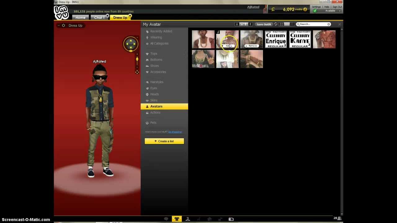 imvu avi female