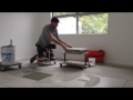 Racatac in Action laying tiles