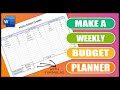 How to Create a Weekly Budget Planner in Word | EASY TUTORIAL