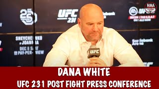 Dana White Reacts to crazy Max Holloway & Brian Ortega fight at UFC 231