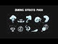 Animated cartoon smoke effects pack