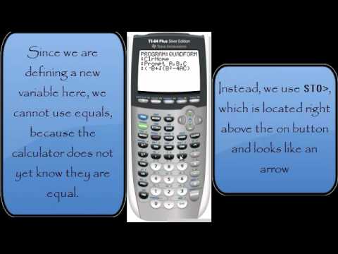 How Do You Make Programs On A Ti-83 Plus Calculator