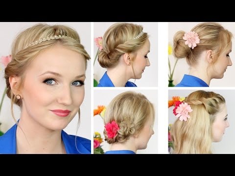 Süße Frühlings/Sommer Frisuren für Mittellange Haare  YouTube