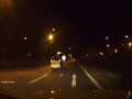 Blue Lamborghini overtakes dangerously on expressway