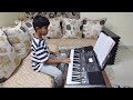 Srivalli song in Pushpa - Aarav learning on Keyboard#keyboard
