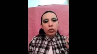 La Tiny demonstrating eyebrows. .