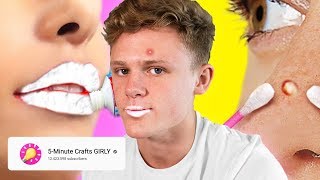 I Tried 5-Minute Crafts GIRLY