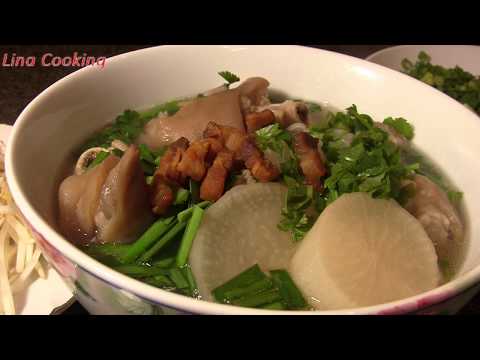 Cách nấu HỦ TÍU thơm ngon hảo hạng đến giọt cuối cùng || Lina Cooking