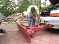 Wooden Plow On Van