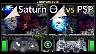Castlevania Sotn Sega Saturn Vs Psp Real Hardware Comparison