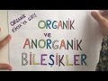 ORGANİK KİMYA'YA GİRİŞ (Organik ve Anorganik Bileşikler) / AYT #evdekal #onlineders