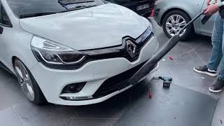 Renault Cli̇o 4 Makyajli Kasa Ön Tampon Ek Montaj Aşamasi Dost Tuni̇ng Oto Aksesuar
