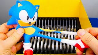 Shredding Stretchy Sonic The Hedgehog Toy Figure!