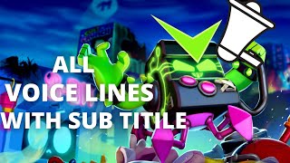 VIRUS 8-BIT ALL VOICE LINES WITH SUB TITLE | Brawl Stars | BSfx