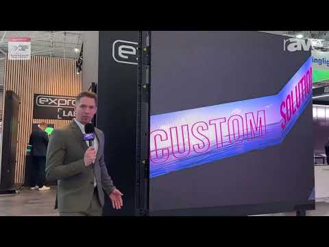 ISE 2024: Expromo Showcases eXview Glide Foldable All-in-One LED Display