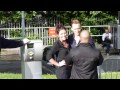 Tom Hiddleston on set of High Rise in Bangor July 7, 2014