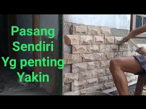 Pasang batu Alam sendiri Modal Nekat..