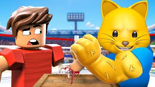 Roblox Arm Wrestling Simulator, But Every Second I Get More Buff