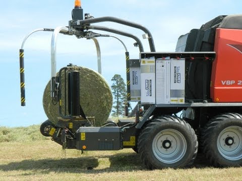 Watch Silage 2012. Round Baling & Wrapping Combo With 3d Wrapping