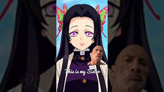 My Brother Siblings- Shinobu X Kanae Rock Eyebrow Raisememe Edit Demon Slayer 4K Amv